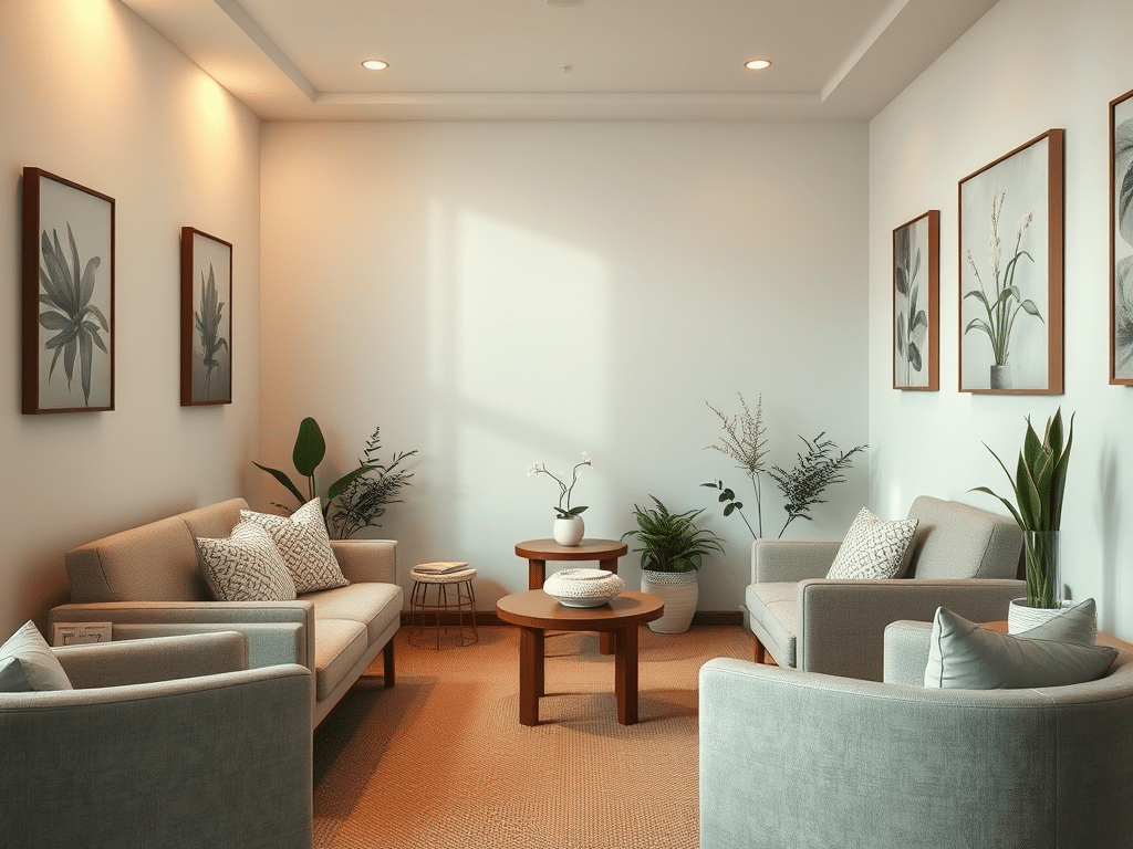 Peaceful therapy space